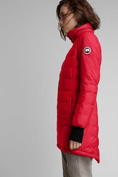 Chamarras Canada Goose Mujer Mexico - Ellison Chaqueta De Plumas Rojos WN8396047